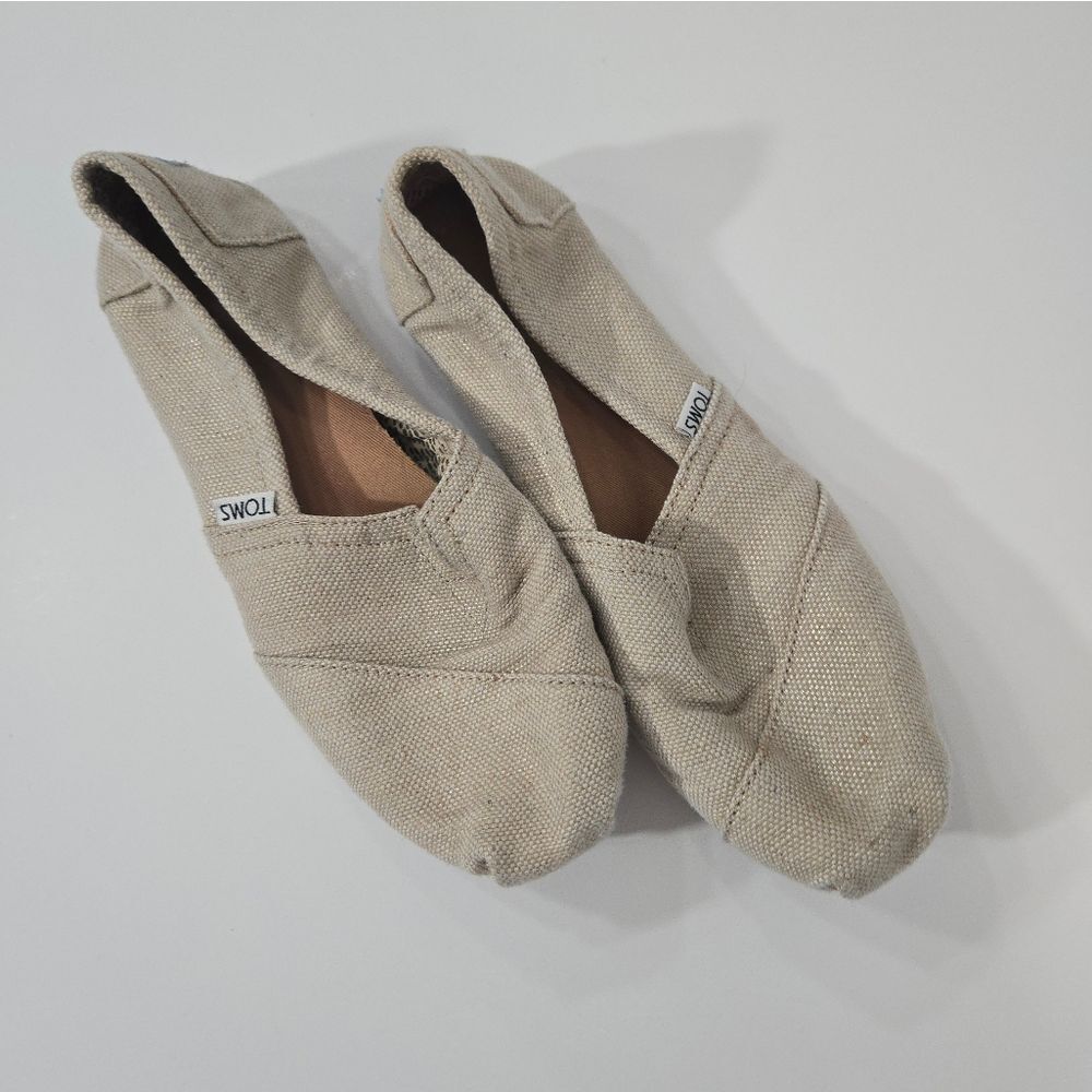 TOMS cream shoes